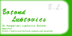 botond luptovics business card